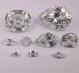 Por DHL White CZ Cullinan Diamond Collection 9pcs por conjunto de zirconia cúbica solta Gem Stones7518996