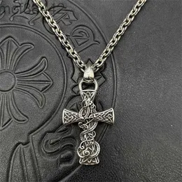 Ch Trendy Brand Crooker Droplet Ring Celtic Dragon Necklace Mens and Womens Hip Hop Personality Totem Pendant Classic