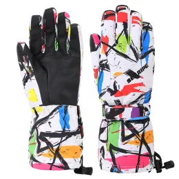 Sets 2024 Winter Waterproof Women Snow Gloves Outdoor Mountain Man Skiing Mittens Sport Warm Female Snowboard Cycling Clothes