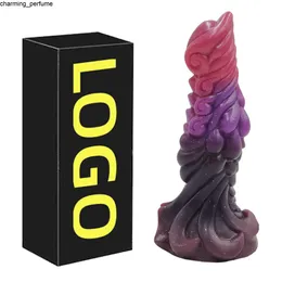 7.9 Realistic Dragon Dildo Safe Liquid Silicone dragon dildo xl anal Huge Thick Dildo