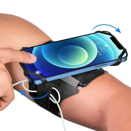 Groupsets Wristband Phone Holder Mobile Removable 360°Rotating Running Phone Wrist Bag Takeaway Navigation Arm Bag for Fitness Cycling