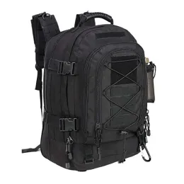 バックパック60L 25Lテクティカルバックパック旅行ハイキングキャンプトレッキングアウトドアバッグメンズノートブック防水ブラックミリタリーバックパック