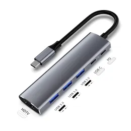 Hubs Runberry USB C Hub 4K 30Hz Tipo C a HDMI PD 100W Adattatore per MacBook Air Pro iPad Pro M2 M1 Accessori per PC USB 3.0 HUB