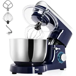 믹서 스탠드 믹서, 6 QT 660W 6speed Tilthead Food Mixer, 반죽 후크가있는 주방 전기 믹서, 와이어 채찍 비터