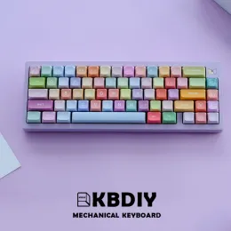 Tillbehör KBDIY 133 Keys Gummy Bears PBT KeyCap XDA Profil Color Cute XDA Key Cap för MX Switche Custom Mechanical Gaming Keyboard Caps