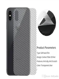 Back Carbon Fiber Film Screen Protector för Apple iPhone 11 XR XS Max 7 8 Plus för Samsung Note10 S106914990