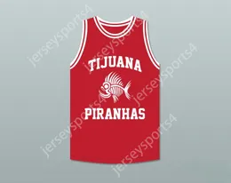 Custom alle Namensnummer Herren Jugend/Kinder Andy Garcia 12 Tijuana Piranhas Red Basketball Jersey Mexikanisches Expansionsteam Top S-6xl