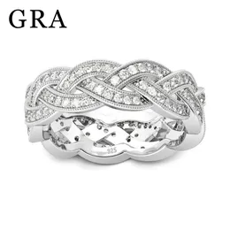 Szjinao unisex kubańskie pierścień linku dla mężczyzn i kobiet z certyfikatem Pure Srebrny Srebrny Trend Biżuter Prezent Para 240401