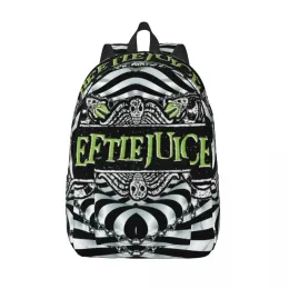 Bags Logo Beetlejuice für Teenager School Bookbag Daypack Middle High College mit Tasche