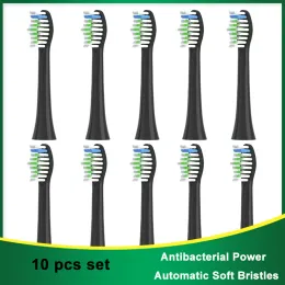 헤드 10pcs Dupont Health Brush 헤드 스마트 전기 칫솔을위한 스마트 전기 칫솔 교체 깊은 깨끗한 헤드 치과 용 브러시 미백