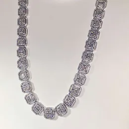 Luxury Moissanite Iced Out Diamond VVS Tennis Chain 5mm Christmas Gift Ideia Diamond Diamond Hip Hop Tennis Channel Colar