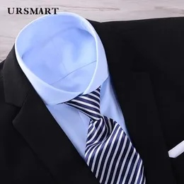 Camicie casual da uomo Shirt a maniche lunghe all'ingrosso con collare Windsor Business Formale