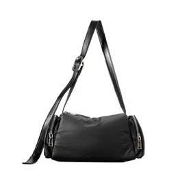 Fi Simple Badded Bag Bag Soft Nyl Puffer плечо мешки с поперечным телом повседневные легкие двух боковые карманы женская сумка 2023 99hi#