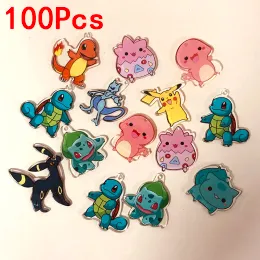 charms 100 st/pack bulk grossist akryl anime charms groda rosa ägg populära örhänge nyckelring pendell tillbehör diy smycken charm