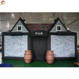 10x6x6mH (33x20x20ft) Free Ship Outdoor Activities full printing commercial rental inflatable irish pub bar tent party disco lawn tent with blower for sale