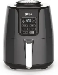 Fryers AF101 Air Fryer, który chipsy, piecze, podgrzewania, odwodnienie, do szybkich, łatwych posiłków, 4 kwartę, wykończenie o wysokim połysku, szary