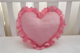 Dolls Solid Heart Throw Cushion Pillow decorativo para sofá Decoração de casamento Brinquedo de pelúcia