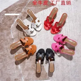 Women Oasis Sandals Thick Heel Summer Luxury Women Sandals Slippers Leather Brand Designer leather 2022 for whomen qqFSQ4F2PA