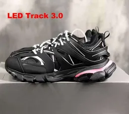 Dress Shoes Designer Led Track 3 3.0 Shoe Men Women Sneakers Triple Black White Pink Blue Orange Yellow Tess.S. Gomma Sneaker spårar Sports 5510ess