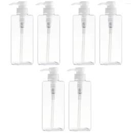 Garrafas de armazenamento dispensador de óleo de vidro líquido 3x bomba de loção hidratante de shampoo recarregável