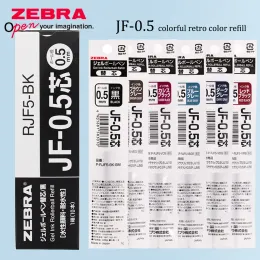 Canetas 10pcs Zebra Gel Pen Recarga JF0.5 para canetas neutra de JJ15/JJ55 Supplies de escritório seco rápido de estudantes de estudante de estudante escrita de papelaria