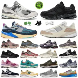 جديد 9060 Sea Salt 2002 Rain Cloud 990 Black White Gray Running Shoes Women Men Packt Red Pink Green Beige Beige Orange Multi-Color Newbaluctions