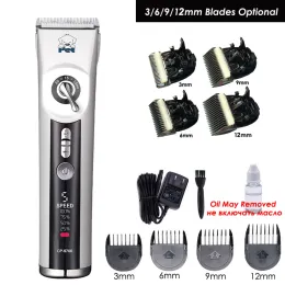 Clippers Ny ankomst CP9700 Professional Pet Clipper LCD Dog Hair Trimmer Grooming Machine Pet Animals Cat Shaver Electric Mower 7000 rpm