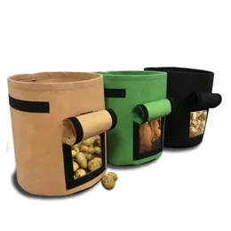 Planta em casa Grow Garden Sacos de jardim de batata vegetal vegetal bolsa de cultivo hidratante ferramentas verticais ing