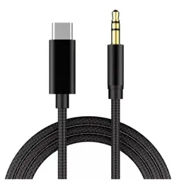 2024 M AUX AUX AUDIO CABLE TYPE C إلى 3.5 مم مكبرات صوت كبل محول CAR