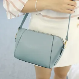가방 Suoai 2022 새로운 여름 스타일 여성 쉘 가방 패션 PU 여성 어깨 가방 소녀 파티 메신저 가방