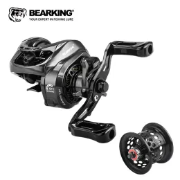 Аксессуары Bearkinghigh Speed Baitcasting катушка, предотвращение запутанной рыбалки, свежей соленой катушки, длинная стрельба, 7,3: 1