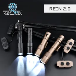 Scopes WADSN REIN 2.0 Tactical Flashlight Cloud Defensive Weapon Scout Light Airsoft Rifle Fit Hunting 20mm Rail Mlok Keymod Accessorie