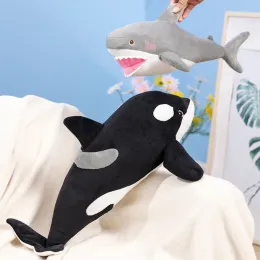 Puppen 3550 cm Kawaii Killer Whale Plüsch Spielzeug Stofftier there weiße Hai Plüsch Doll Schlaftskissen Kiefer Plüsch Mini Weihnachtsgeschenk