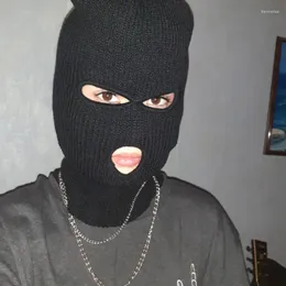 Berets WZCX Balaclava Mask Hat دراجة نارية الدراجات النارية تزلج ركوب الدراجات متماسكة الكامل الكامل للجنسين هوب هوب مضحك للحفل 13 ألوان