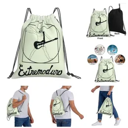 حقيبة الرباط على الظهر حقيبة صالة الألعاب الرياضية Extremoduro Rey del Robe Iniesta Musica en Espanol Graphic Dressal Blanket Roll