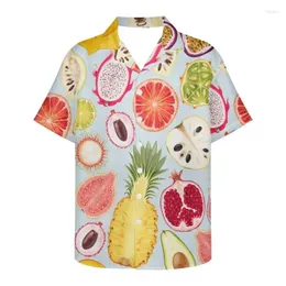 Camicie casual da uomo camicia di pomodoro per uomini 3d frutta 3d stampato a maniche corte a maniche maschio abbigliamento abbigliamento maglietta di moda