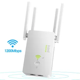 Routers 1200Mbps Wireless WiFi Repeater Wifi Signal Booster DualBand 2.4G 5G WiFi Extender 802.11n Gigabit WiFi Amplifier WPS Router