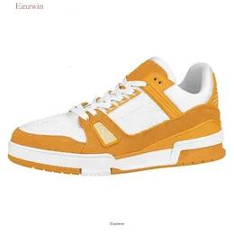 Louies Vuttion Shoes Designer Мужчины кроссовки Virgil Trainer Casual Shoes с низкой телячьей кожа Abloh белые накладки на открытые женщины кроссовки Размер 36-45 899