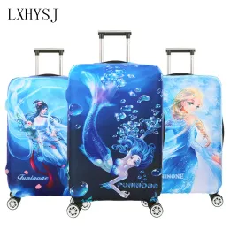 Accessories Elasticity Mermaid pattern Luggage Protective Covers Luggage Cover Suitable for 1832 inches Suitcase Case Travel accessories