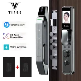 CONTROLLO APP WIFI Riconoscimento del viso 3D Smart Lock Smart Impronta Biometrica Chiave Blocco digitale Blocco Finger Vein Home Door Dors