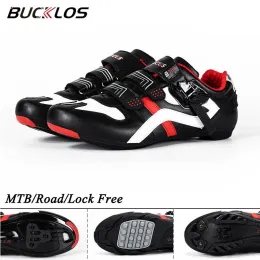 Calzature Bucklos Cycling Shoes Road Mountain Bike Shoe Selflocking Accessori per biciclette da corsa non cocchetta