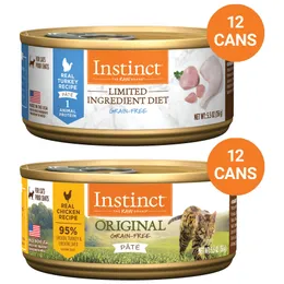 Grain Free Pate Wet Cat Food: Instinct Real Chicken Turkey