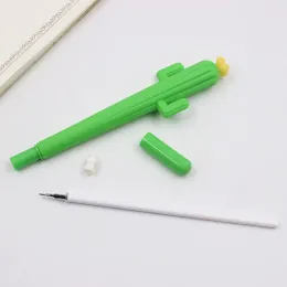 Pennor Jonvon Satone 20 st Söt Creative Cactus Gel Penns Stationery Gift Gel Pen Passe Black Ink Office School Supplies Tools Gift