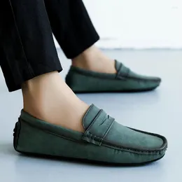 Scarpe casual in stile britannico leggero mocassini da uomo in pelle vera vera mossetti per le calzature per camminata per il tempo libero per la guida classica maschile maschile