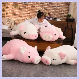 Bambole simpatiche cuscino da maiale ripieno giocattolo morbido morbido squishy rosa peluche cuscino abbracci adorabile divano di divani per le auto da divano per bambini.