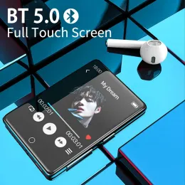Jogadores Ruizu M7 Metal Bluetooth 5.0 MP3 Music Player Builtin Speaker de 2,8 polegadas Touch Screen Walkman com FM/Ebook/Pedômetro
