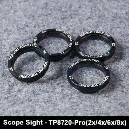 Escopos tp8720pro composto arco mira 2x/4x/6x/8x lente escopo de 30 mm de vidro magnificente para a competição competitiva arco e flecha caçando