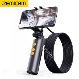 Cameras WIFI Endoscope Camera 8MM 5.5MM Dual Lens HD1080P Borescope Snake Tube Rigid Cable IP68 Waterproof for Android Iphone F280