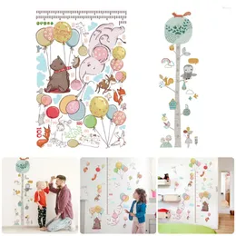 Wall Stickers 2024 Kids Growth Chart Height Measurement Ruler Sticker With Cartoon Patterns Decals PVC Decor For Room