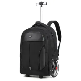 Bags 20 inch Men Travel Trolley bag Rolling Luggage Bag Wheeled Backpack for Business Cabin carry on laptop Backpacks With wheels